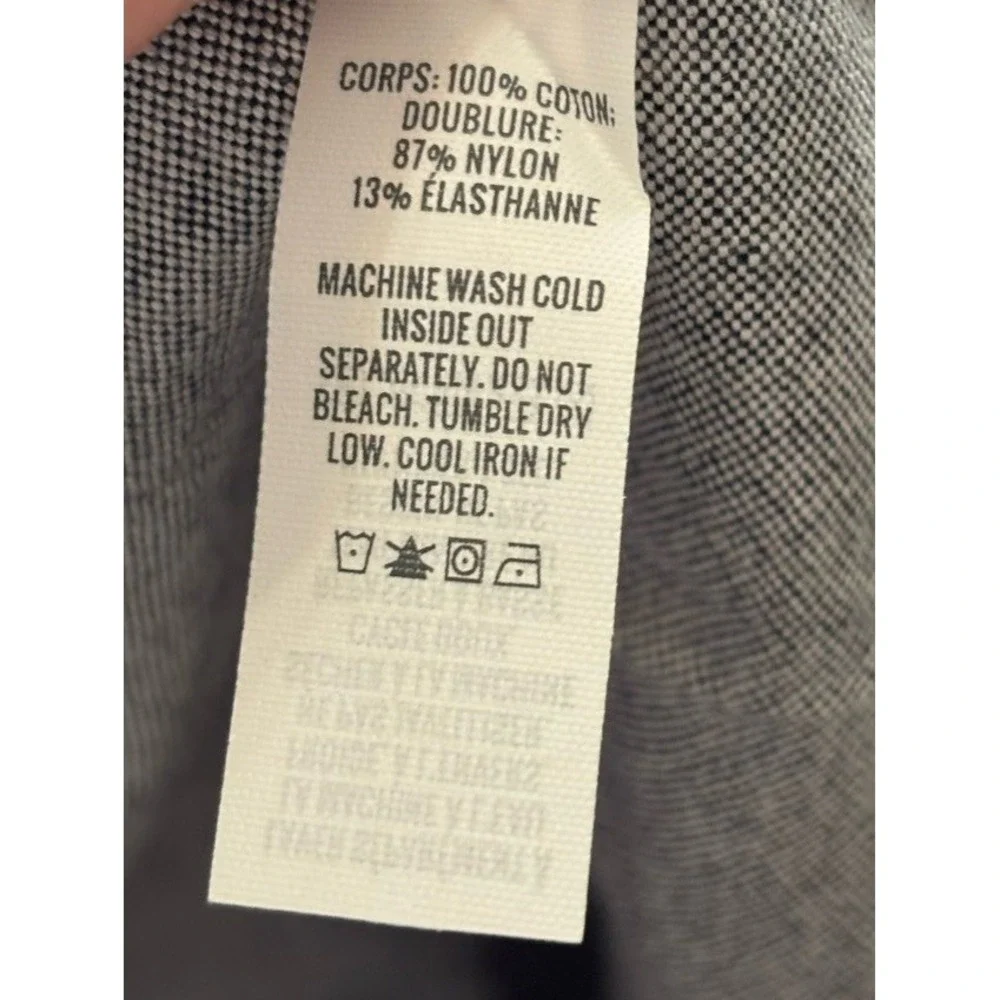 NWT Offline by Aerie Gray Pleated Mini Skirt Skort Womens Large Button Front